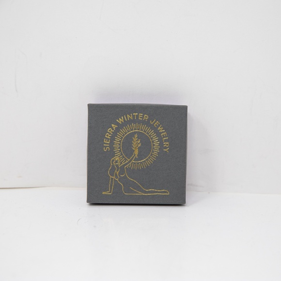 Sierra Winter Jewelry Karma Gold Vermeil Turquoise Stone Mini Hoop Earrings - Picture 3 of 3